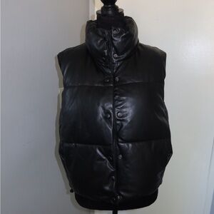 Zara Black Puffer Vest